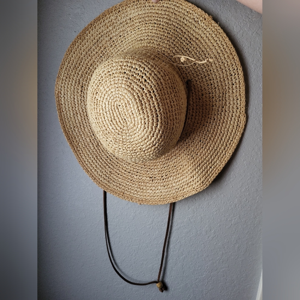 Scala Big Brim Natural Rafia Hat - Picture 3 of 11